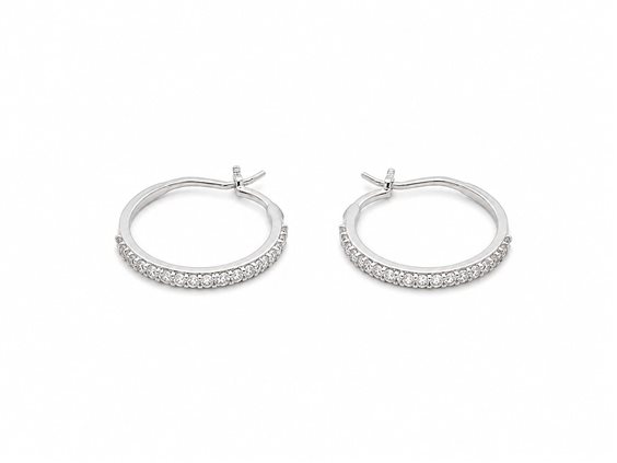 Orecchini Idee Preziose dal 1987 Uomo in Oro bianco Zircone IP.OK18B/206 - IP.OK18B/206
